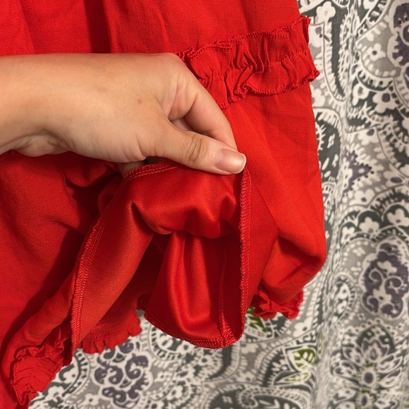 ❤️Red Ruffle Dress - Picture 7 of 11